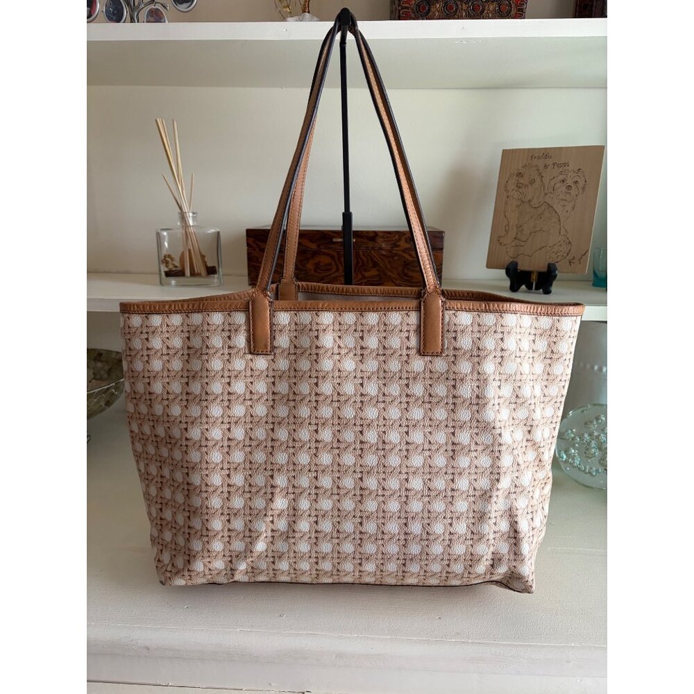 Tory Burch Ever-Ready Zip Beige Tote Bag - Picture 7 of 15